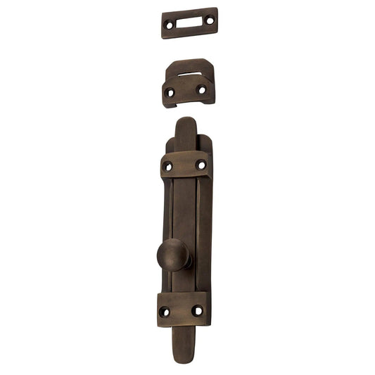 Tradco Tower Bolt Antique Brass
