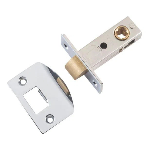 Tradco Tube Latch Split Cam Hard Sprung 'D' Striker Chrome Plated Backset 45mm