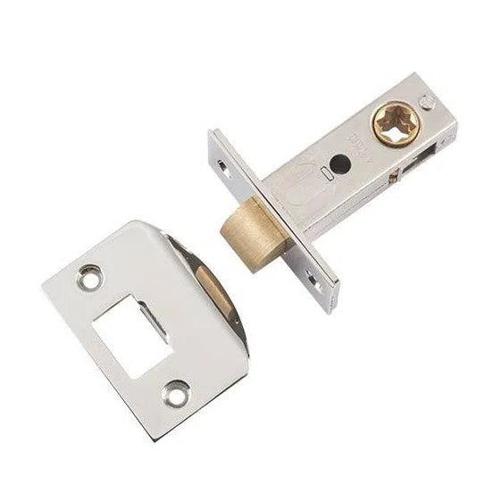 Tradco Tube Latch Split Cam Polished Nickel Backset 45mm