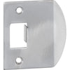 Tradco Tube Latch Striker Universal Extended 'D' Satin Chrome