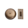 Tradco Turn Bell Plain Antique Brass D90mm