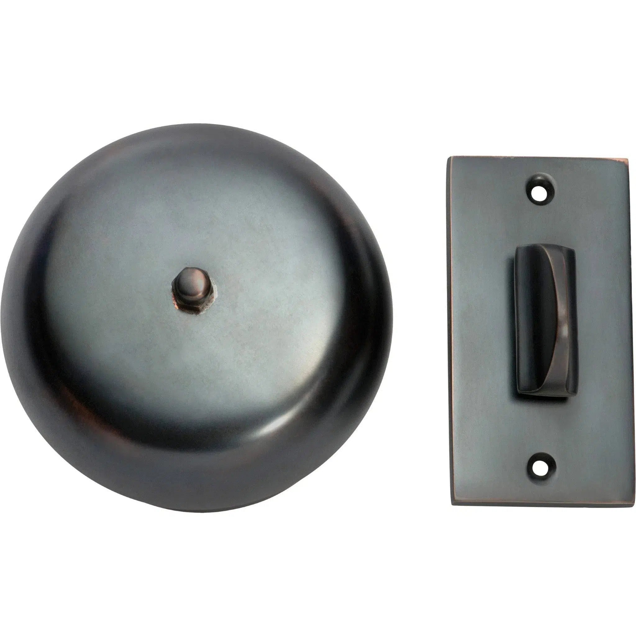 Tradco Turn Bell Plain Antique Copper D90mm