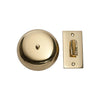 Tradco Turn Bell Plain Polished Brass D90mm
