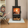 Vlaze Hearth Black Splatter 120x120cm